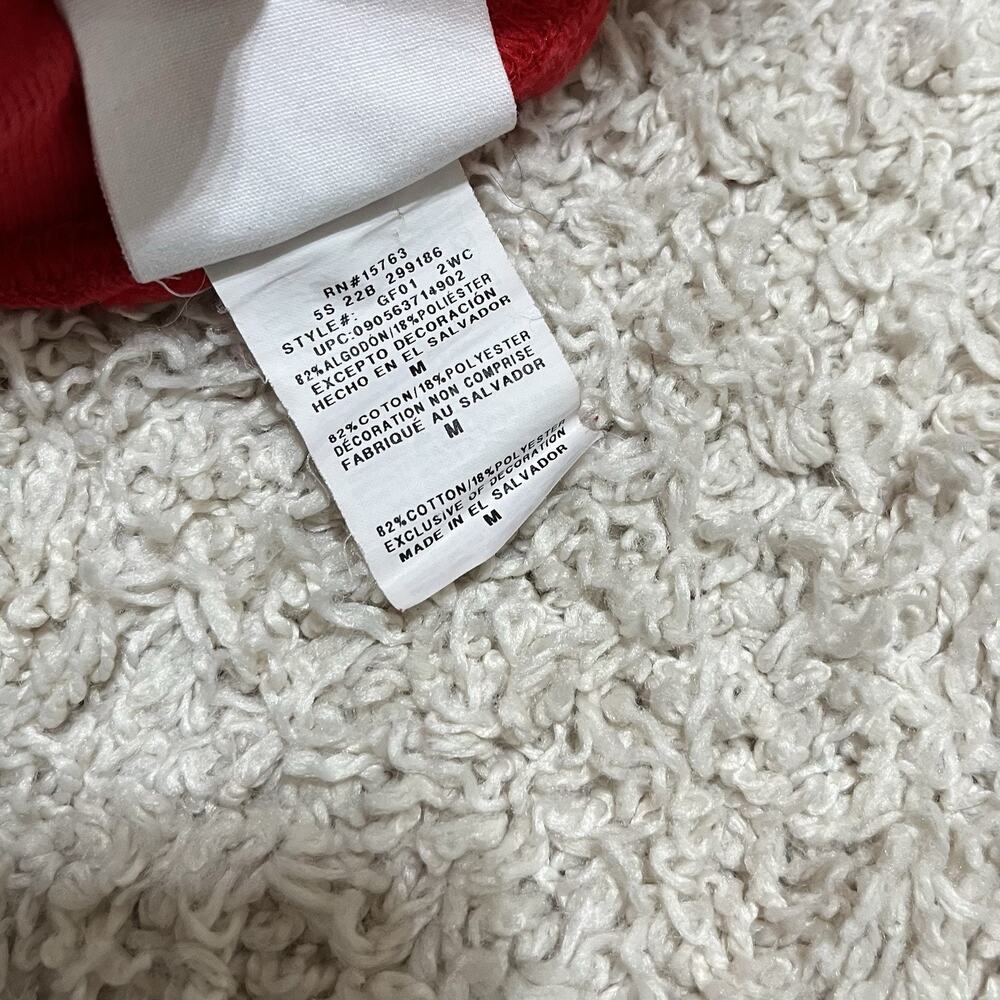 Vintage Champion Size Medium Reverse Weave Red Drawstring Jogger Sweatpants - Picture 8 of 9